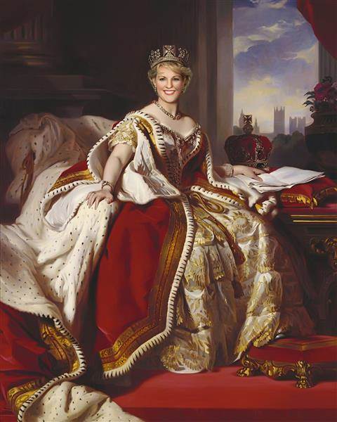 Custom Royal Portrait Queen Victoria from Photo,by myDaVinci