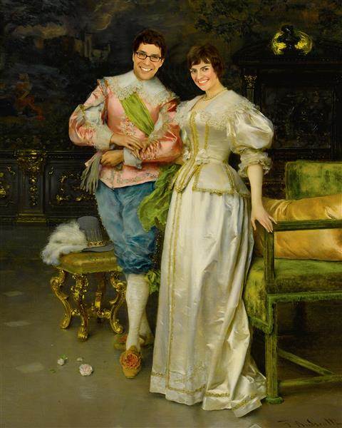 Personalized Betrothed Masterpiece from Photos