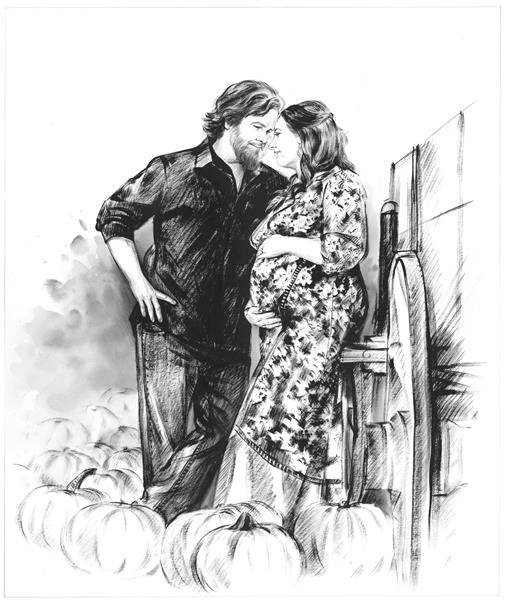 Hand Painted Ink Rendering