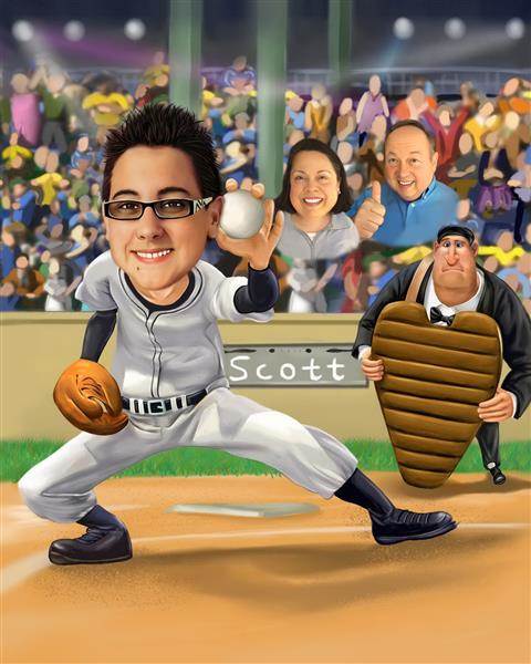 Best Baseball Player Caricature from Photos