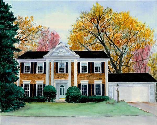 Hand Painted Watercolor Portraits from Photos,by myDaVinci