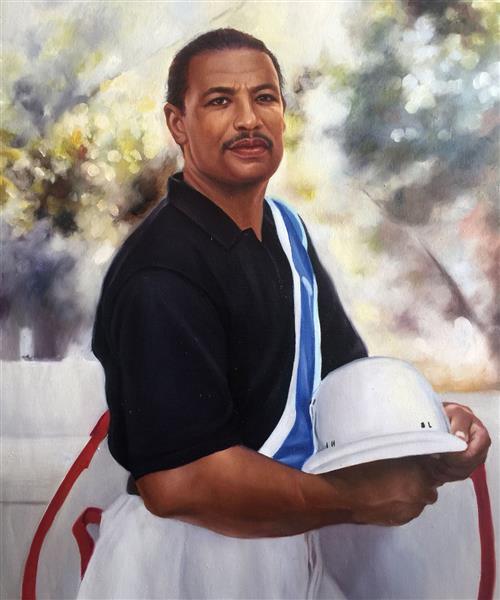 Hand Painted Oil Portrait of An African American Gentleman from Photo,by myDaVinci
