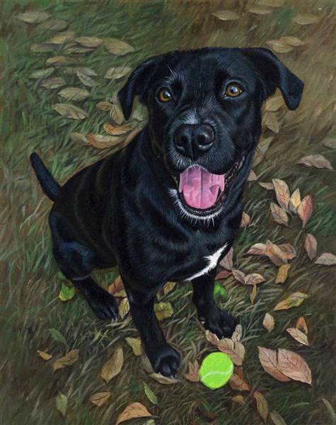 Hand Painted Oil Portrait