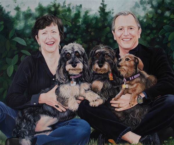 Hand Painted Oil Portrait