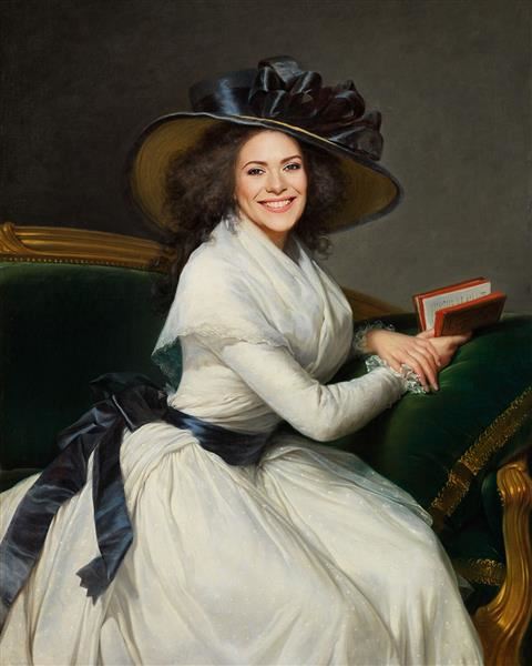 Custom Masterpiece Portrait of Marie-Charlotte from Photo,by myDaVinci