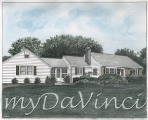 Hand Drawn Vintage Davinci Sketch from Photos