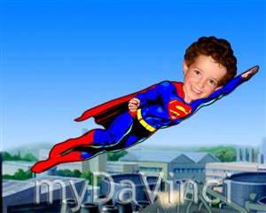 Superman Caricature from Photo