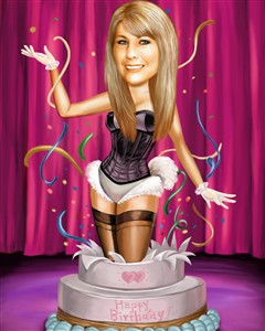 Happy Birthday Caricature from Photo