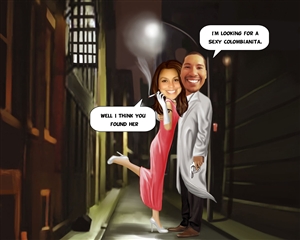 Detective Romance Caricature from Photos