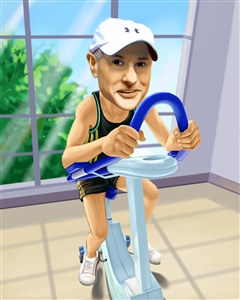 Exercise Guy Caricature from Photo