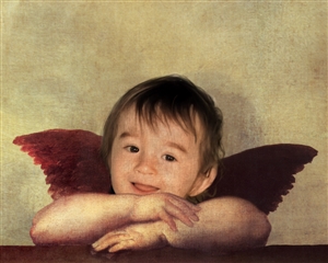 Custom Renaissance Portrait Angel from Photo