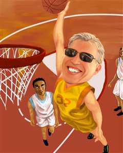 Basketball Player Caricature from Photo