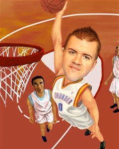 Basketball Player Caricature from Photo