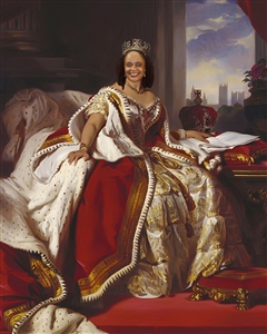 Custom Royal Portrait Queen Victoria from Photo