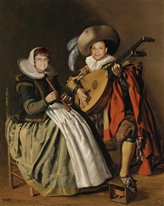 Custom Renaissance Portrait the Duet from Photos