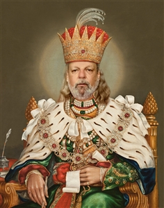 Custom Royal Portrait King Nasir from Photo