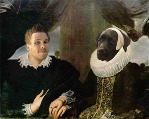 Custom Renaissance Portrait Soul Mates from Photos