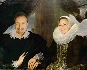 Custom Renaissance Portrait Soul Mates from Photos