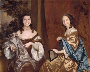 Custom Royal Portrait and Masterpiece of Capel Sisters Mary and Elizabeth from Photos