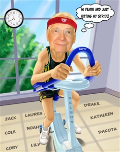 Exercise Guy Caricature from Photo