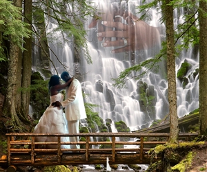 Waterfall Romance Fantasy from Photos