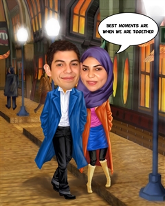 Date Love Caricature from Photos