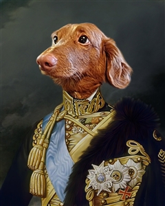 Custom Renaissance Pet Portrait | Royal Dog Portrait as A King | from Photo