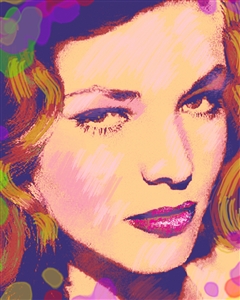 Lauren Bacall Pop Art Print