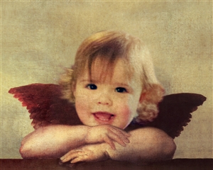 Custom Renaissance Portrait Angel from Photo