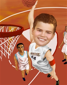 Basketball Player Caricature from Photo