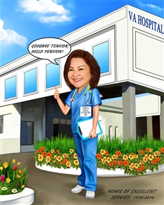 Nurse Caricature from Photo