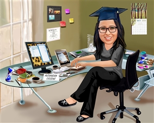 Blogger Caricature from Photo