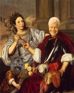 Personalized Renaissance Masterpiece Allegorical Family Portrait from Photos