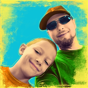 1 Panel Pop Art Portraits from Photos