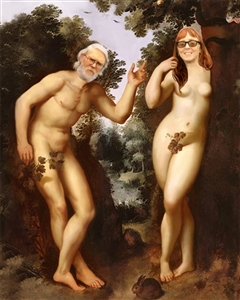 Personalized Renaissance Portrait Adam and Eve from Photos