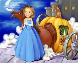 Cinderella Caricature from Photo