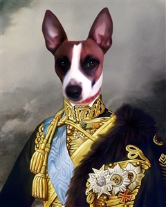 Custom Renaissance Pet Portrait | Royal Dog Portrait as A King | from Photo