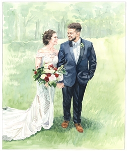 Hand-Painted Watercolor Portraits from Photos | Custom Watercolor Painting from Photo