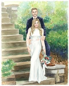 Hand-Painted Watercolor Portraits from Photos | Custom Watercolor Painting from Photo