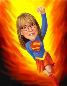 Superwoman Caricature from Photo