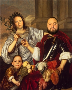 Personalized Renaissance Masterpiece Allegorical Family Portrait from Photos