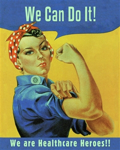 Rosie the Riveter Custom Print with Text