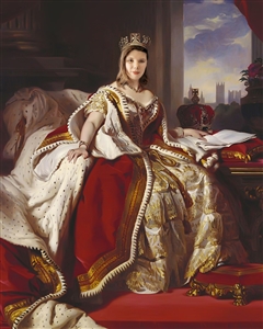 Custom Royal Portrait Queen Victoria from Photo