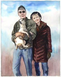 Hand-Painted Watercolor Portraits from Photos | Custom Watercolor Painting from Photo