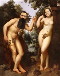 Personalized Renaissance Portrait Adam and Eve from Photos