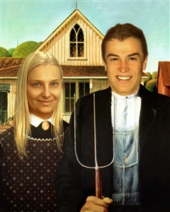 Personalized American Gothic Masterpiece from Photos