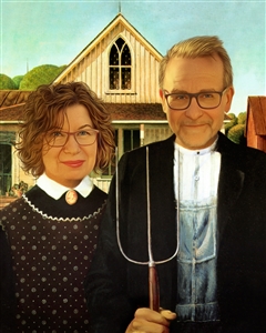 Personalized American Gothic Masterpiece from Photos