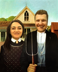 Personalized American Gothic Masterpiece from Photos