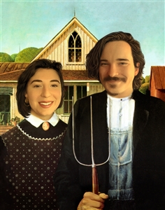 Personalized American Gothic Masterpiece from Photos