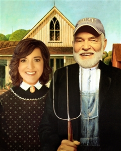 Personalized American Gothic Masterpiece from Photos